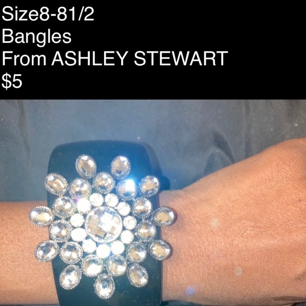 Blinged out cuff bangle bracelet